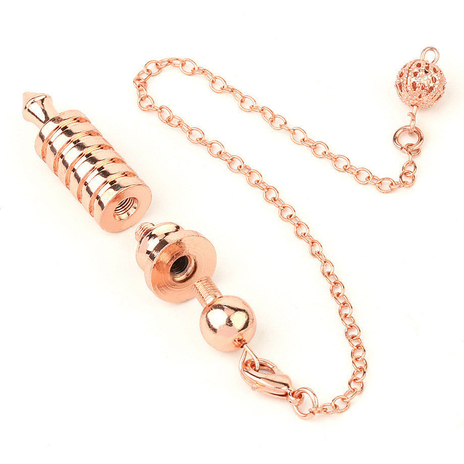 Metal Ornaments Can Be Detached Spiral Pendant