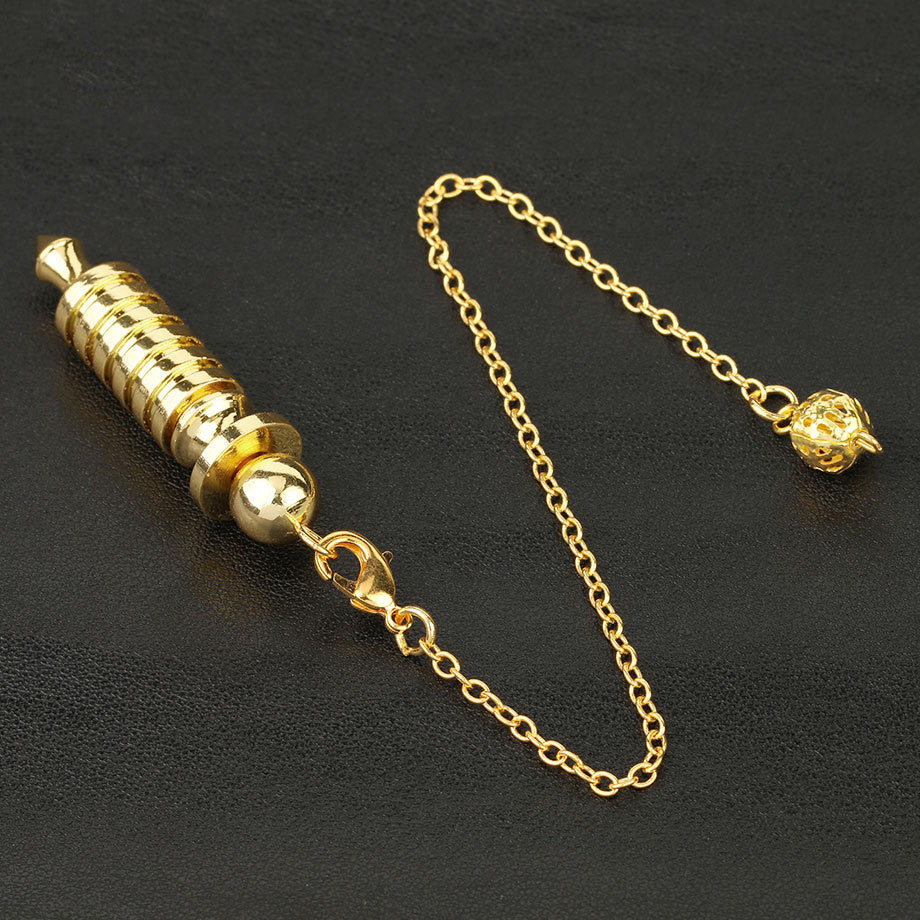 Metal Ornaments Can Be Detached Spiral Pendant