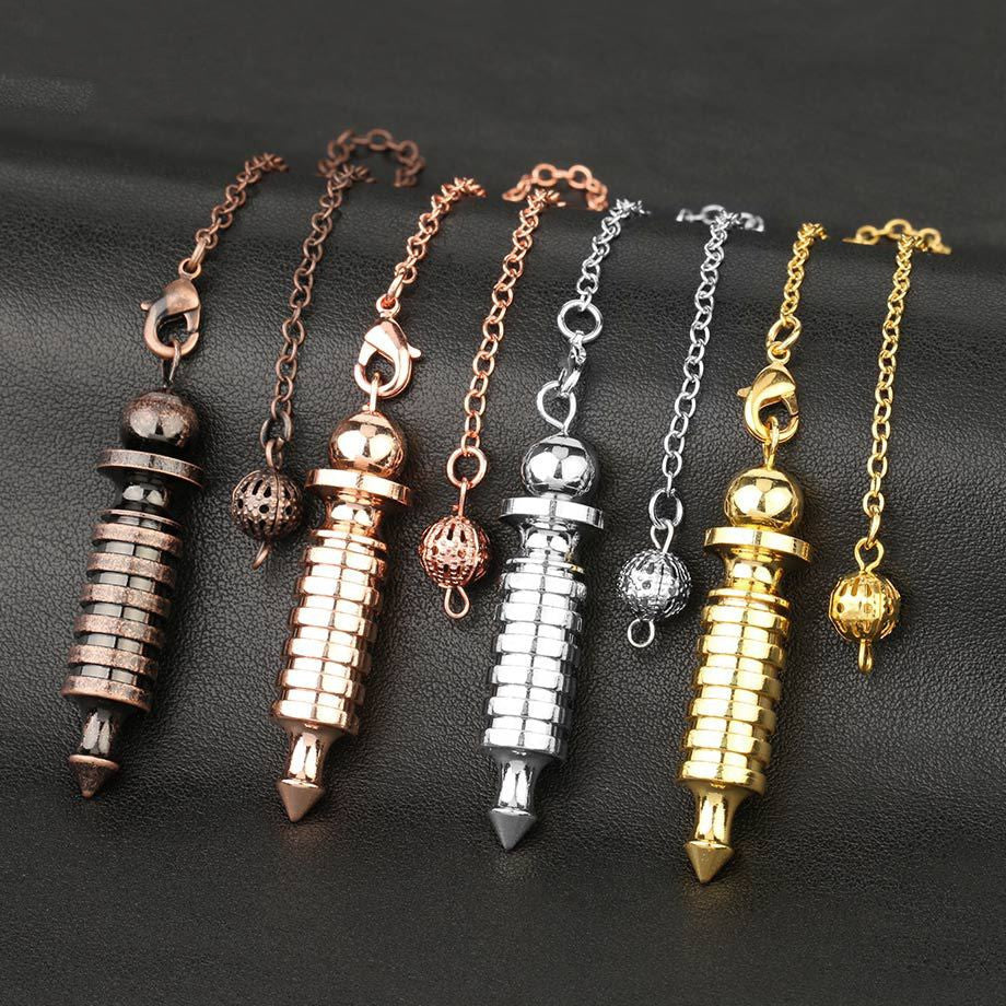 Metal Ornaments Can Be Detached Spiral Pendant