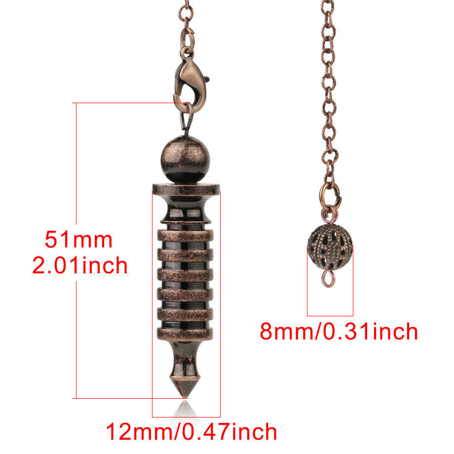 Metal Ornaments Can Be Detached Spiral Pendant