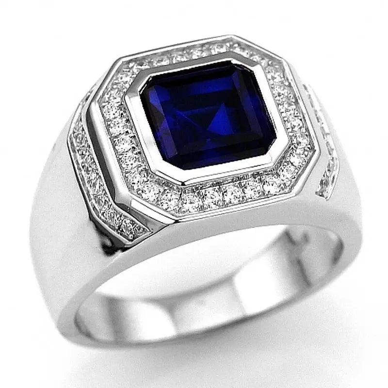 Fearless Man - Men's Stainless Steel CZ Statement Ring