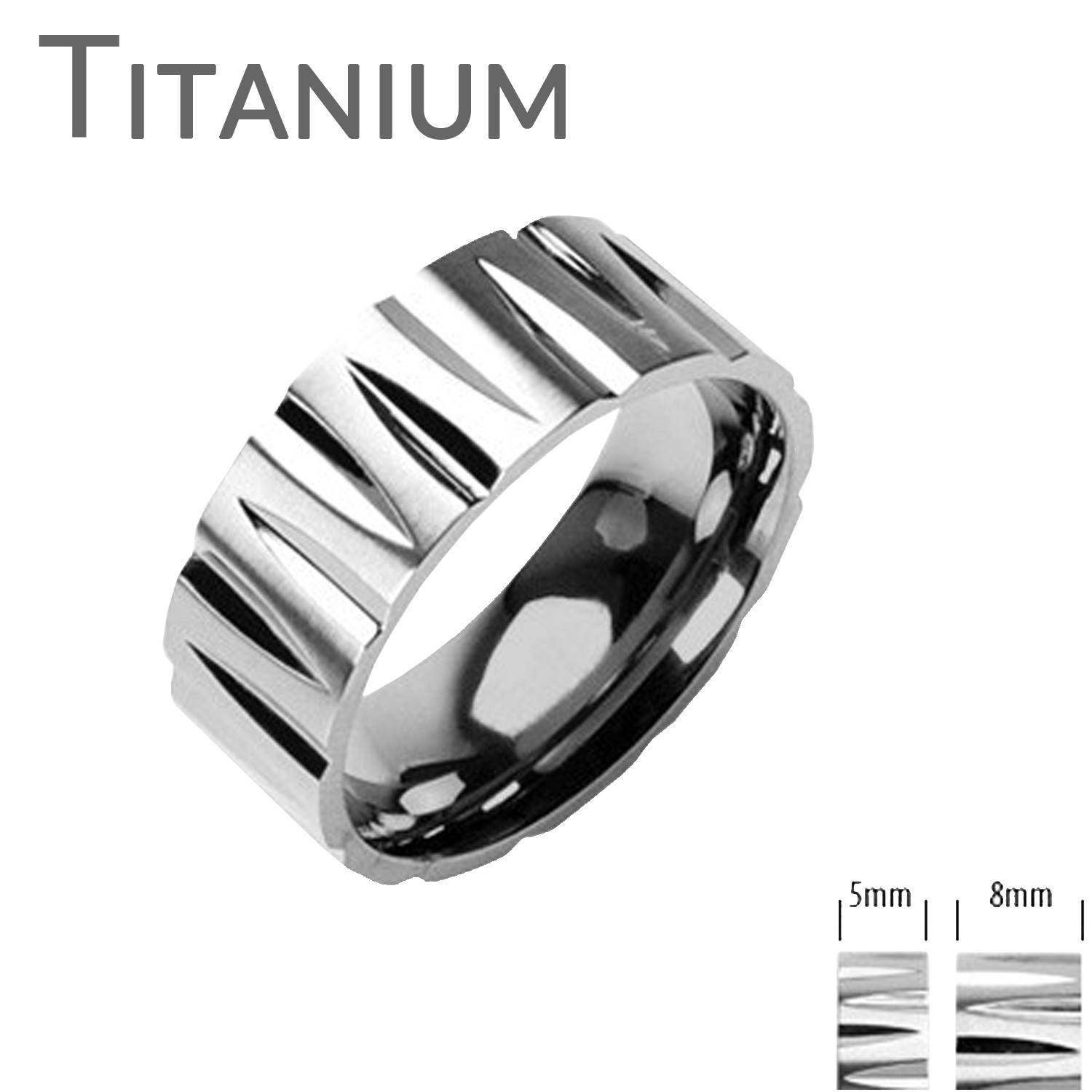 Paradox - FINAL SALE Trendy Stylish Titanium Faced Cuts Comfort Fit Band