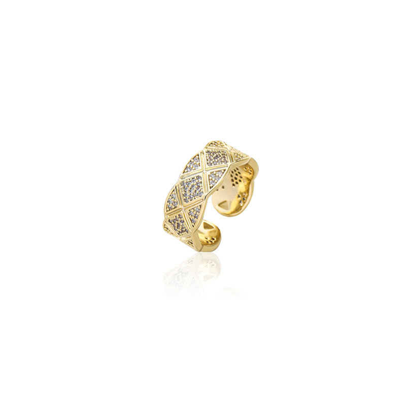 Ring Exquisite Wide Version Ring European Gourmet Ring