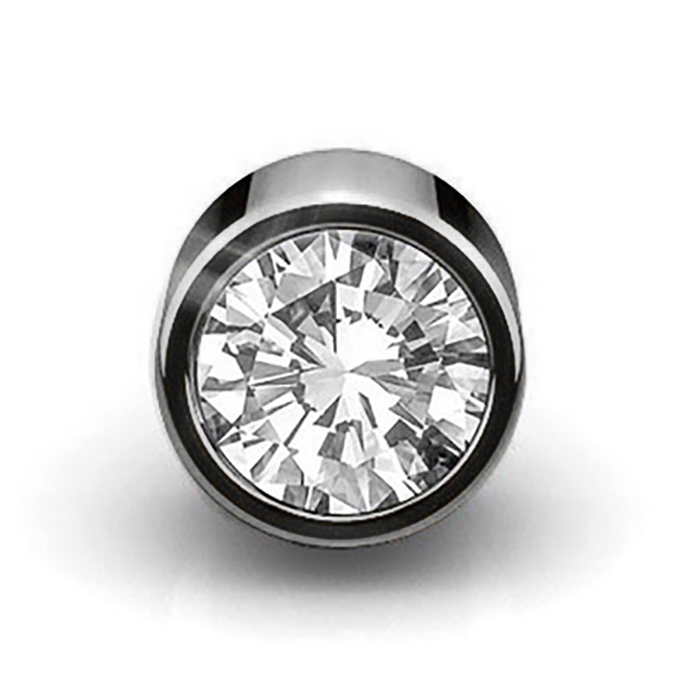 MEN'S DIAMOND EARRINGS 1/4 CT ROUND DIAMOND 10K WHITE GOLD - Kim's Fine  Jewelry LLC