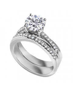 ADRRBD4008 Round Diamond Bridal Set Ring