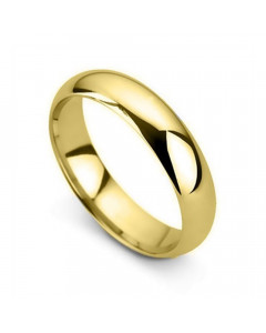 5mm D Shape Wedding Ring