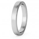 Flat Wedding Ring - 3mm width, Medium depth