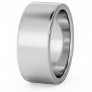 Flat Wedding Ring - 8mm width, Medium depth