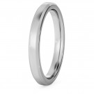 Bevelled Edge Wedding Ring - 2.5mm width, 1.8mm depth