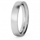 Flat Court Wedding Ring - Heavy weight, 4mm width