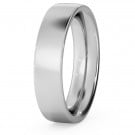 Flat Court Wedding Ring - Heavy weight, 5mm width