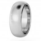 D Shape Wedding Ring - Heavy weight, 7mm width