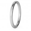 Traditional Court Wedding Ring - 2mm width, Medium depth