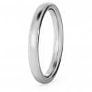 Traditional Court Wedding Ring - 2.5mm width, Medium depth