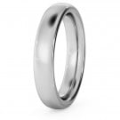 Traditional Court Wedding Ring - Heavy weight, 4mm width
