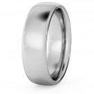 Traditional Court Wedding Ring - 6mm width, Medium depth
