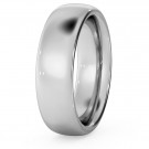 Traditional Court Wedding Ring - Heavy weight, 6mm width