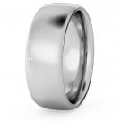 Court Shape Wedding Ring - 7mm width, 1.8mm depth