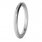 D Court Wedding Ring - 2mm width, 2.3mm depth