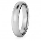 D Court Wedding Ring - 4mm width, 1.8mm depth