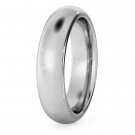 D Court Wedding Ring - 5mm width, 2.3mm depth