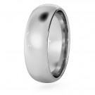 D Court Wedding Ring - 6mm width, 1.8mm depth