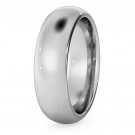 D Court Wedding Ring - 6mm width, 2.3mm depth