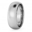 D Court Wedding Ring - 7mm width, 2.3mm depth