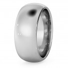 D Court Wedding Ring - 8mm width, 2.3mm depth